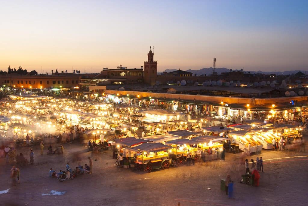 Jema el Fna market in Marocco