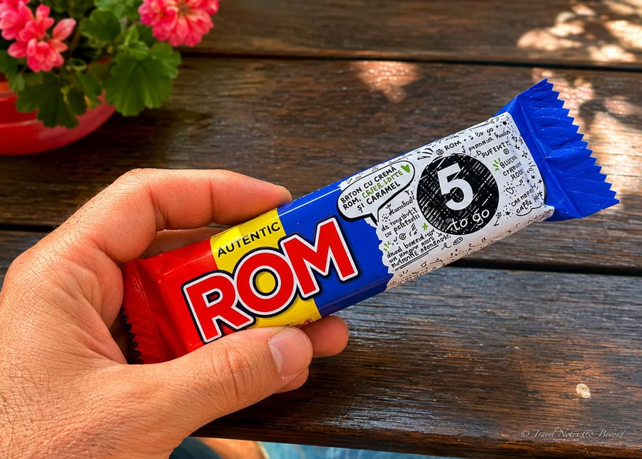 The famous ROM chocolate, the only one we could find in Communist Romania