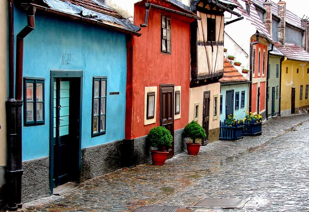 the medieval feel of Prague streets vs Budapest