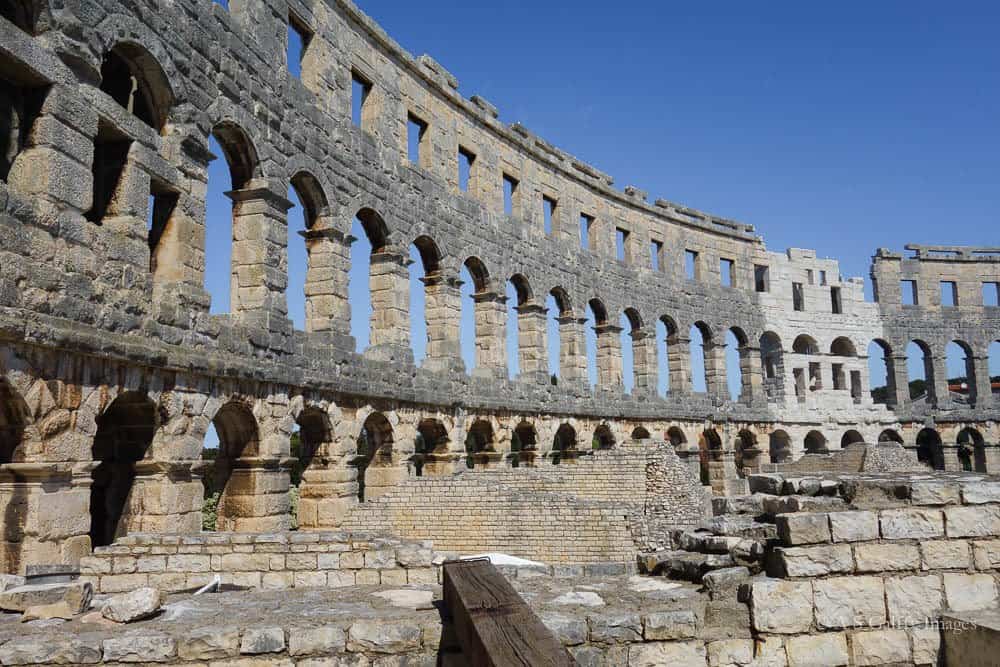 Travel to the Balkans: Roman Amphitheater in Pula