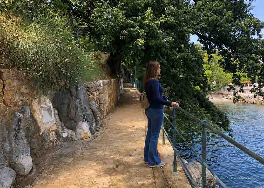 Strolling the Lungomare promenade in Opatija