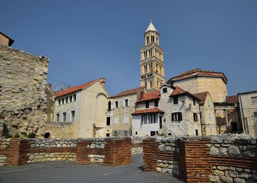 View of Split's streets which one of Croatia's Most Beautiful Sites View of Split's streets which one of Croatia's Most Beautiful Sites