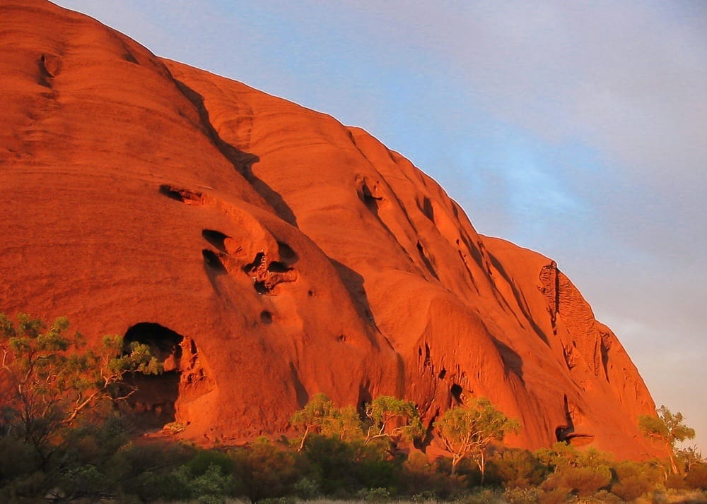 View of Uluru Rock on the Australian Outback
