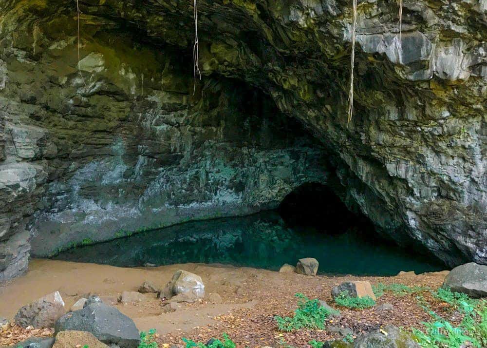 The cave near Ha'ena Beach in Kauai is tied to a Hawaiian legend