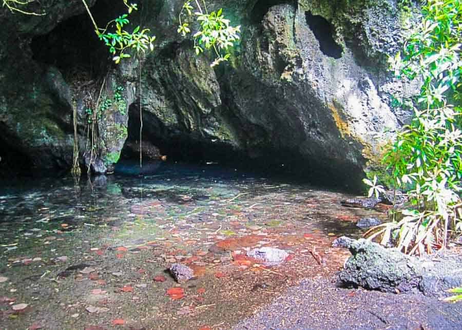 View of Wai‘anapanapa Cave