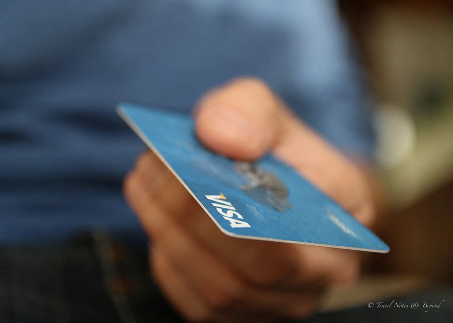 not informing your credit card company that you travel is a big mistake