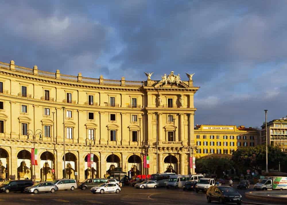 Piazza della Repubblica, best area to stay in Rome for budget travelers