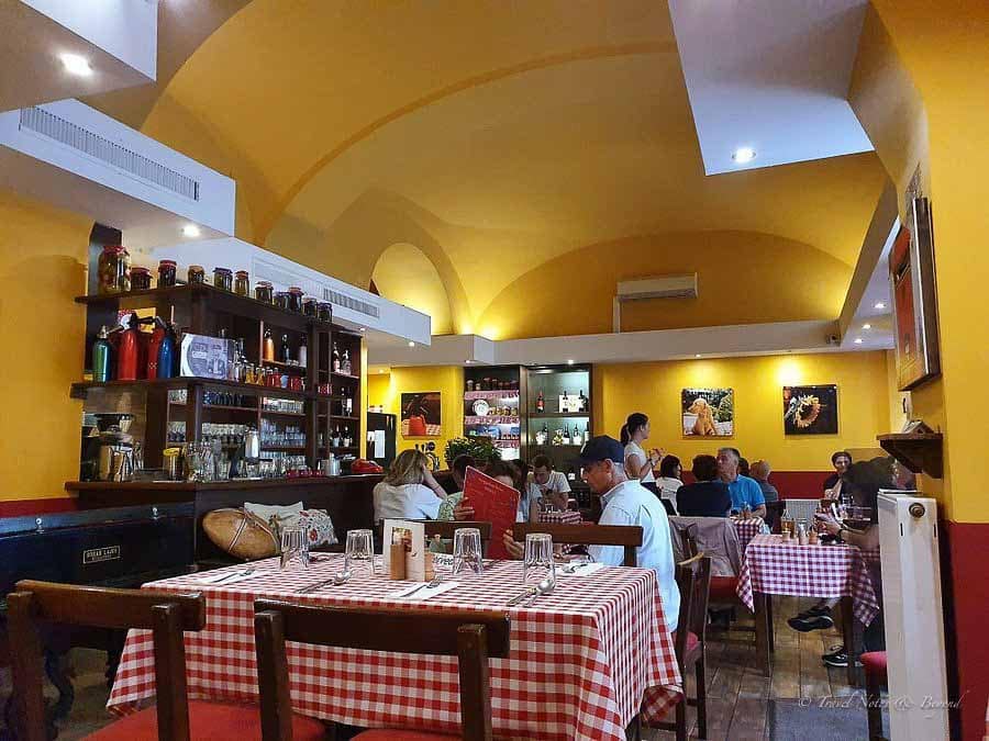 Eating diner at Hungarikum Bisztró in Budapest