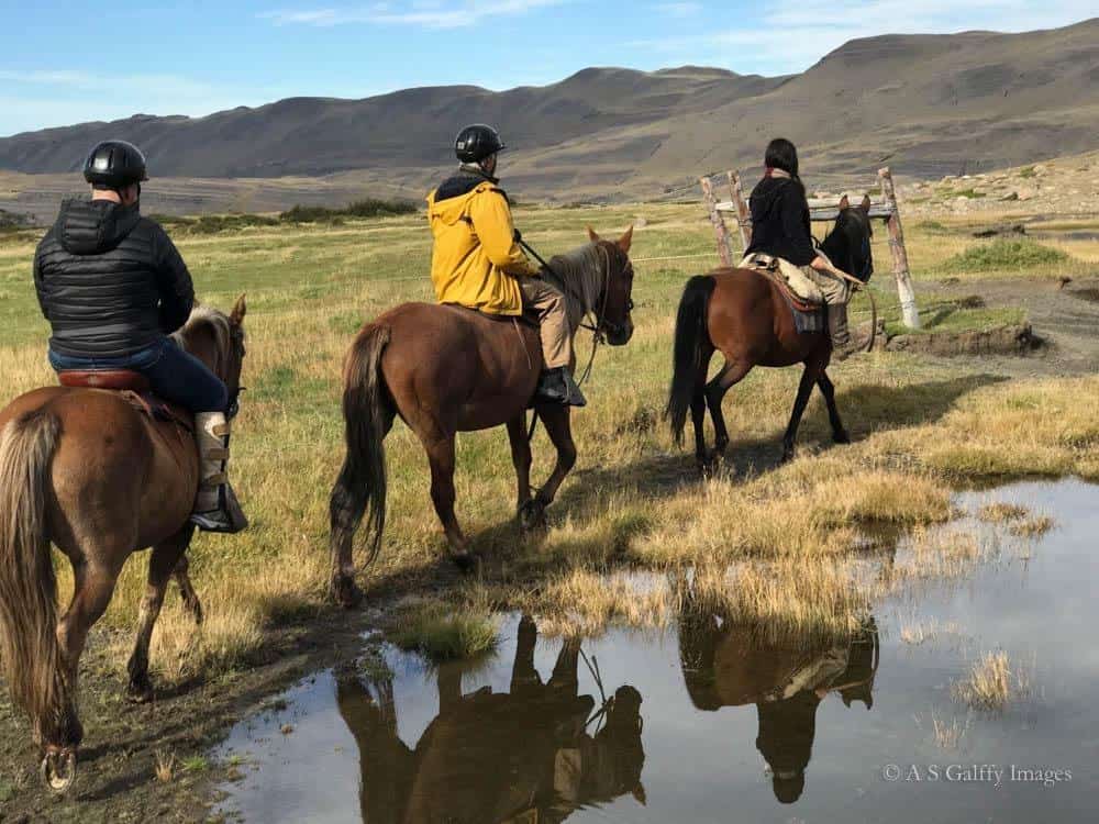 Horseback riding to Lago Nordenskjöld