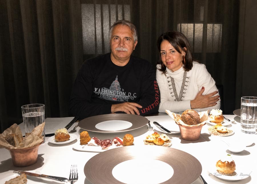 Celebrating our anniversary at Stand restaurant in Budapest