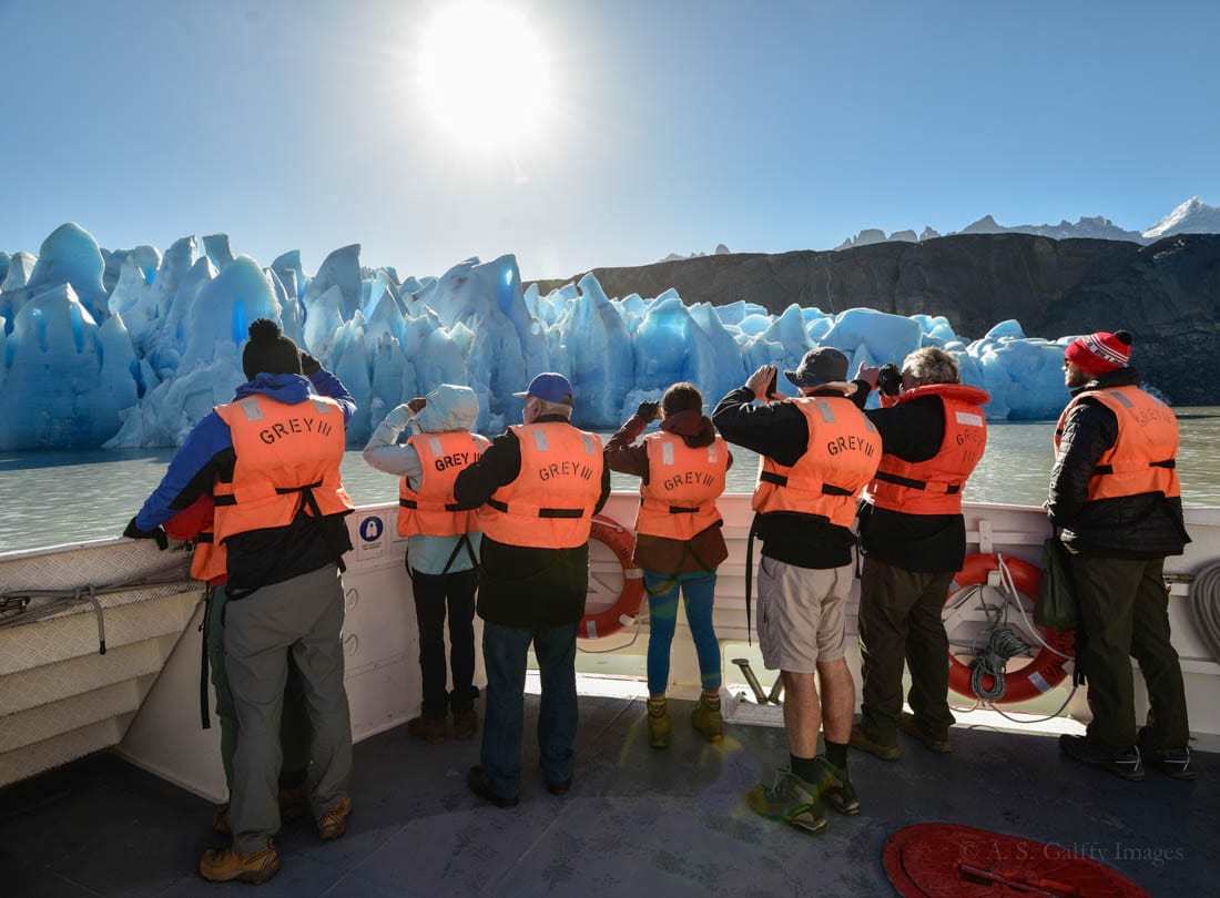 Boat trip to Glacier Grey