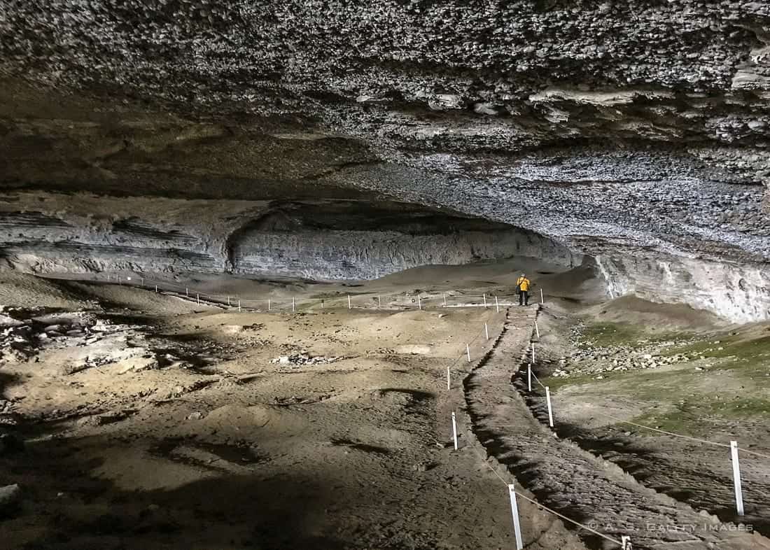 Inside Cueva del Milodon