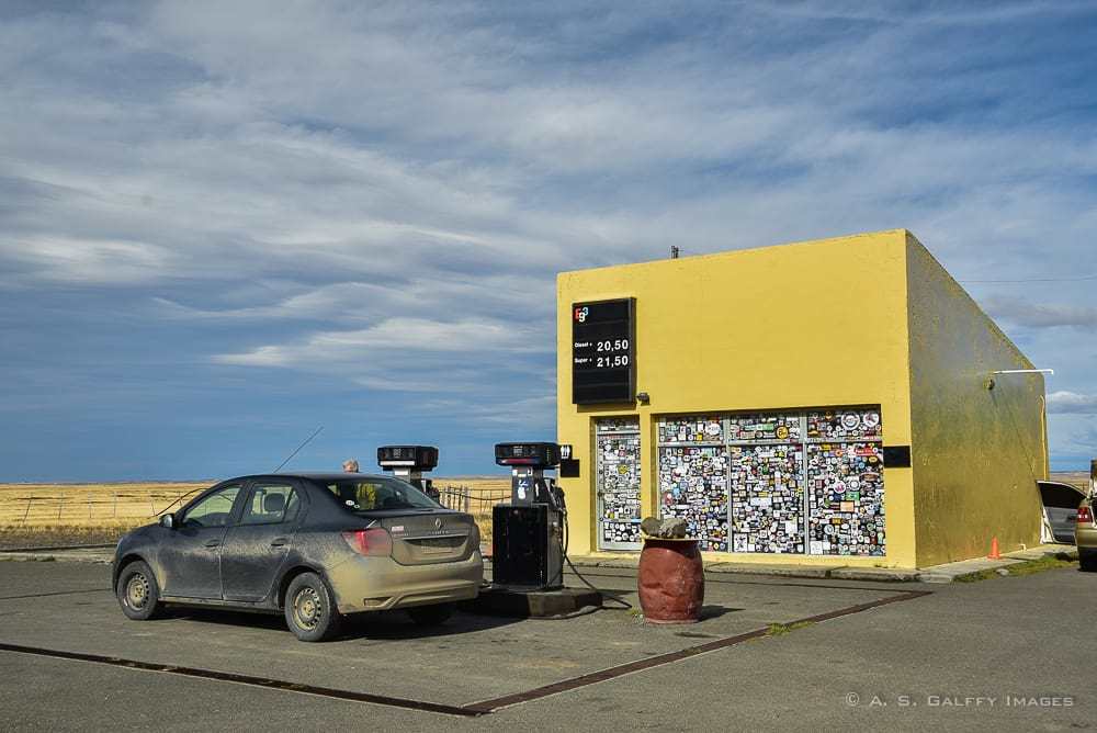 Gas station in Chile