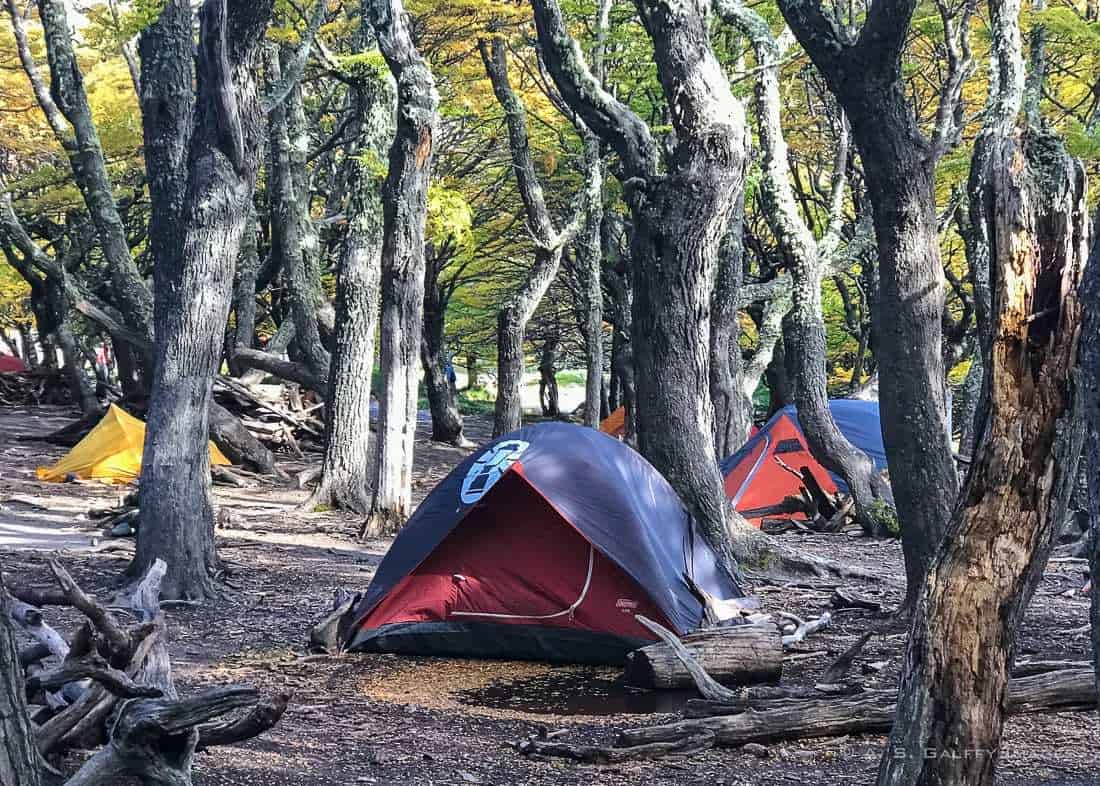 Campground for people who hike in Patagonia