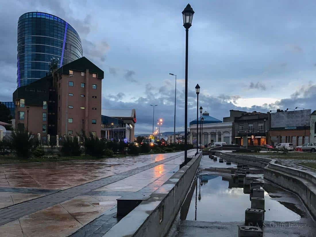 Punta Arenas at night