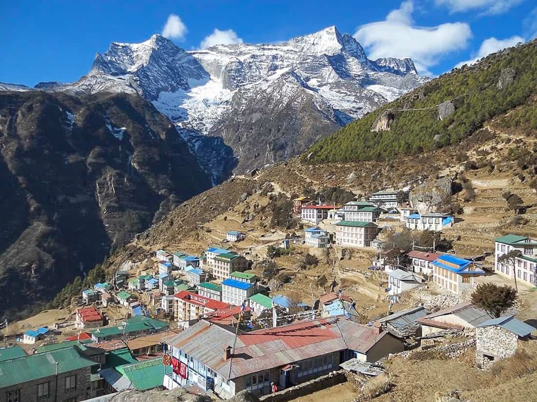 bazar at everest base camp trek