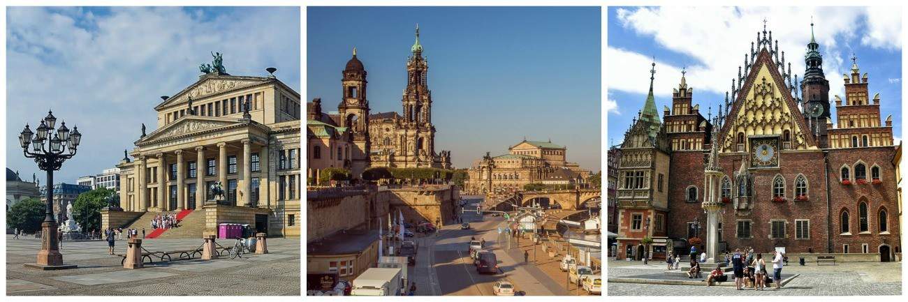 Berlin, Dresden, Wroclaw images