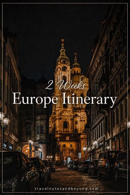 2 weeks Europe Itinerary pin