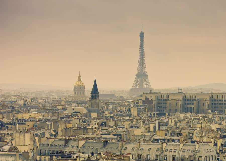 View of Paris skyline