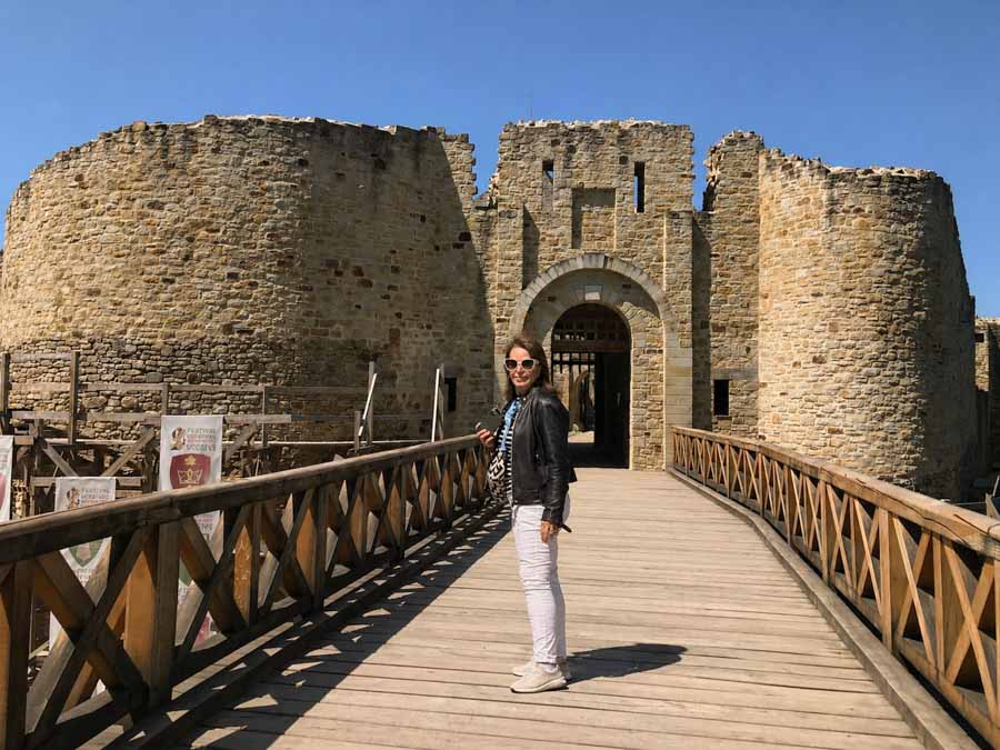 Bridge to the main entrance to Suceava fortress