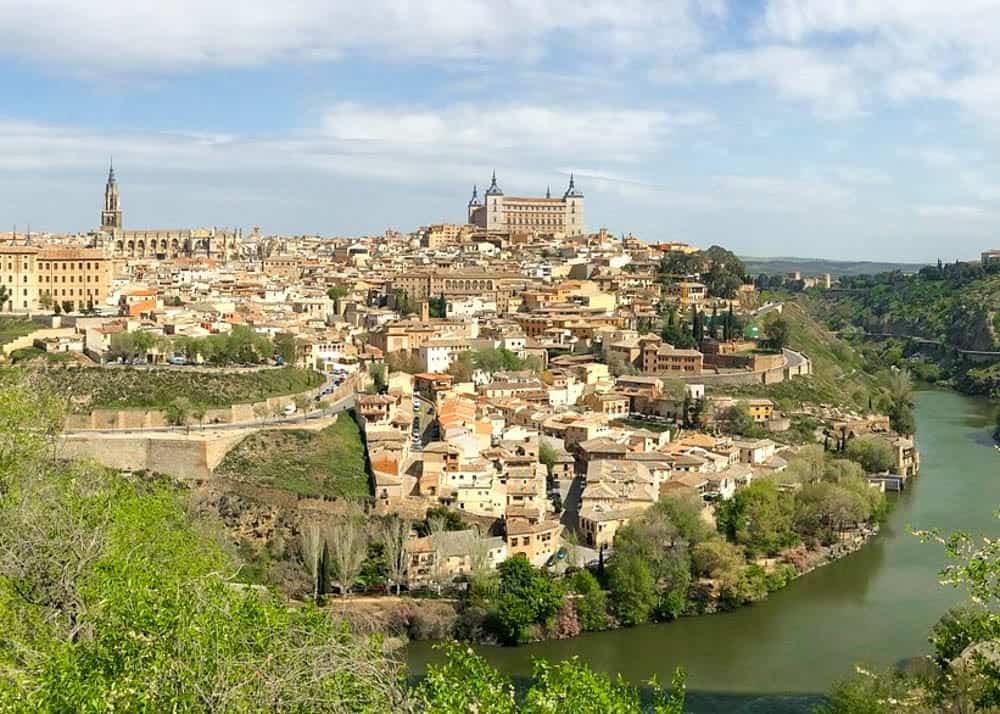 View of Toledo from the lookout point across the river