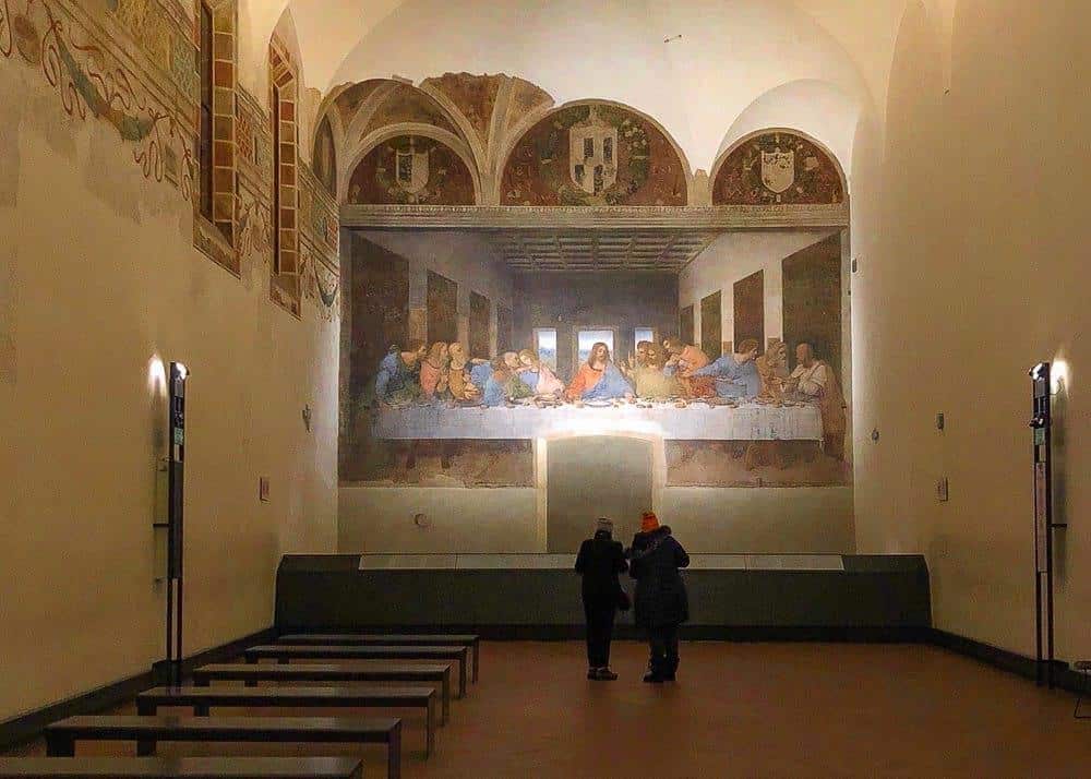 The Last Supper painting at Santa Maria delle Grazie, Milan