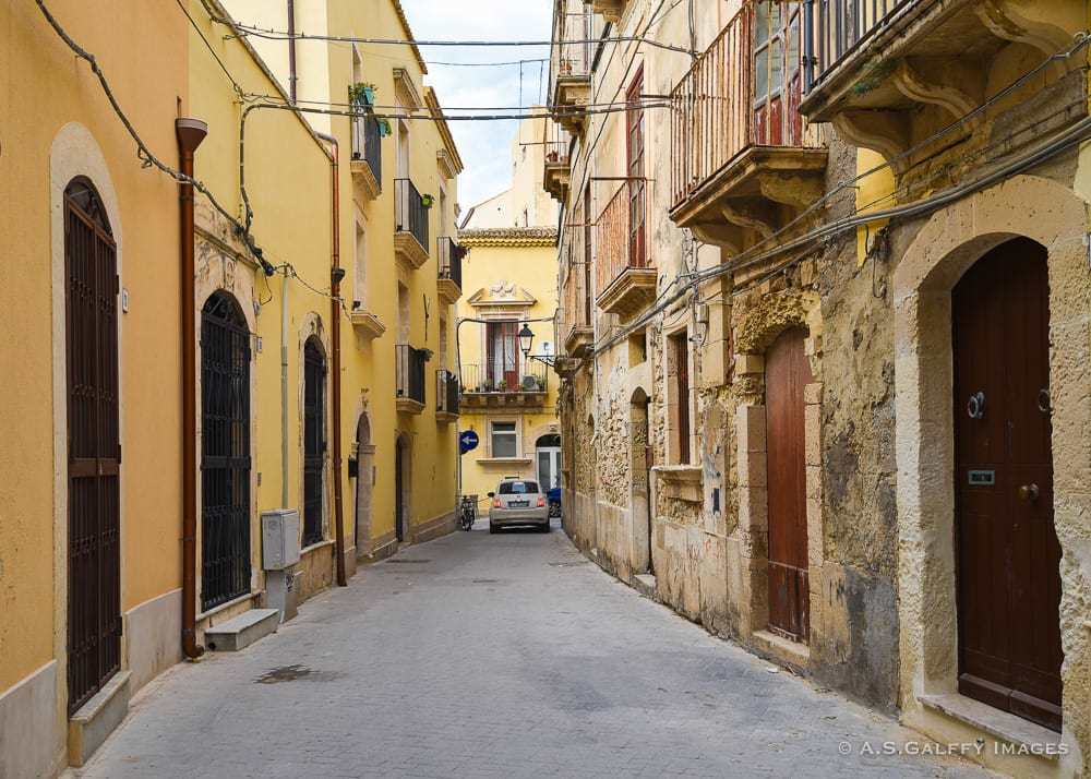 Narrow street in Taormina