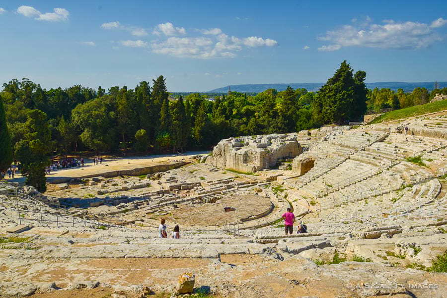 The Greek Theater in Siracusa, Sicily
