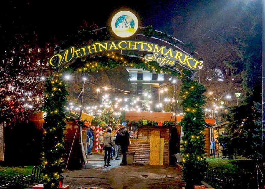 Christmas market in Sofia