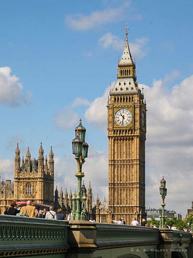 London's Big Ben - Europe bucket list