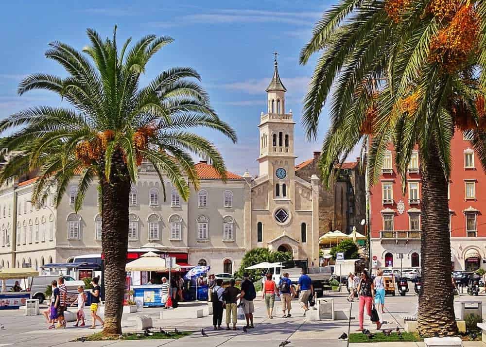 Visiting the town of Split, in Croatia