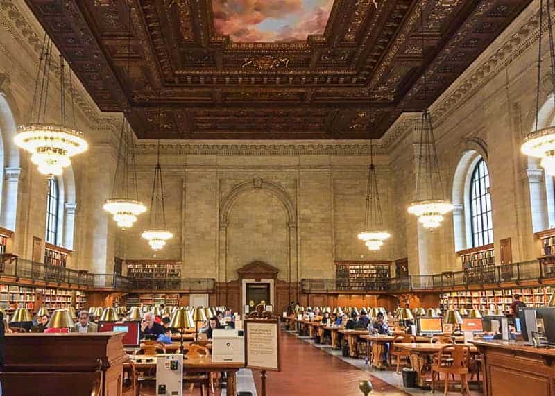 The Hall of New York Public Library - 4 days in Manhattan itinerary