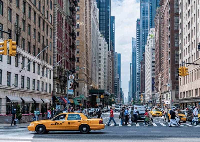 Cabs in New York