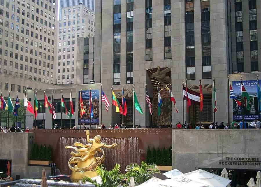 the Rockefeller Center 