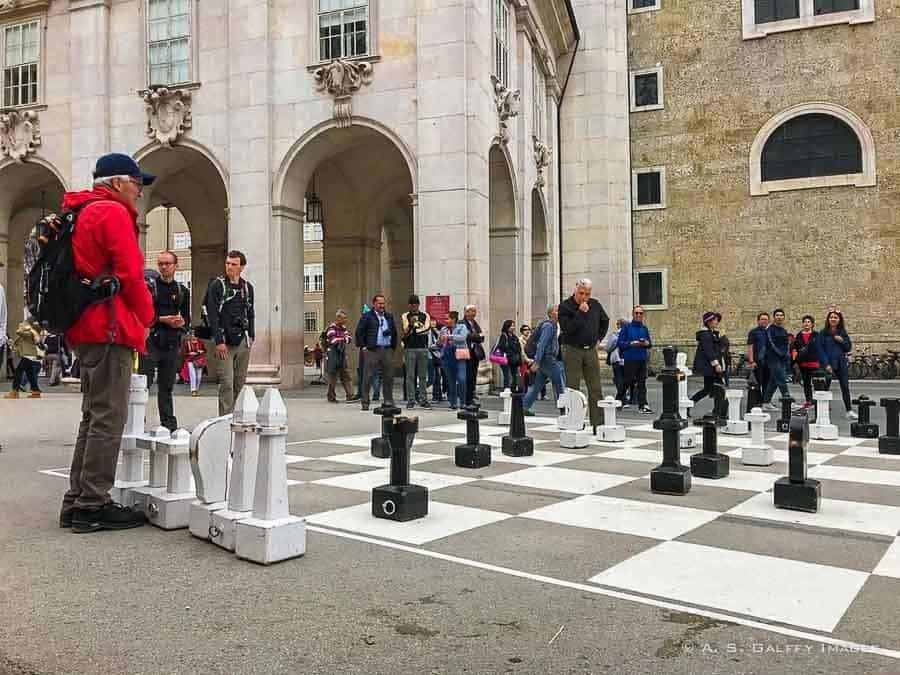 Playing chess in Chapter Square