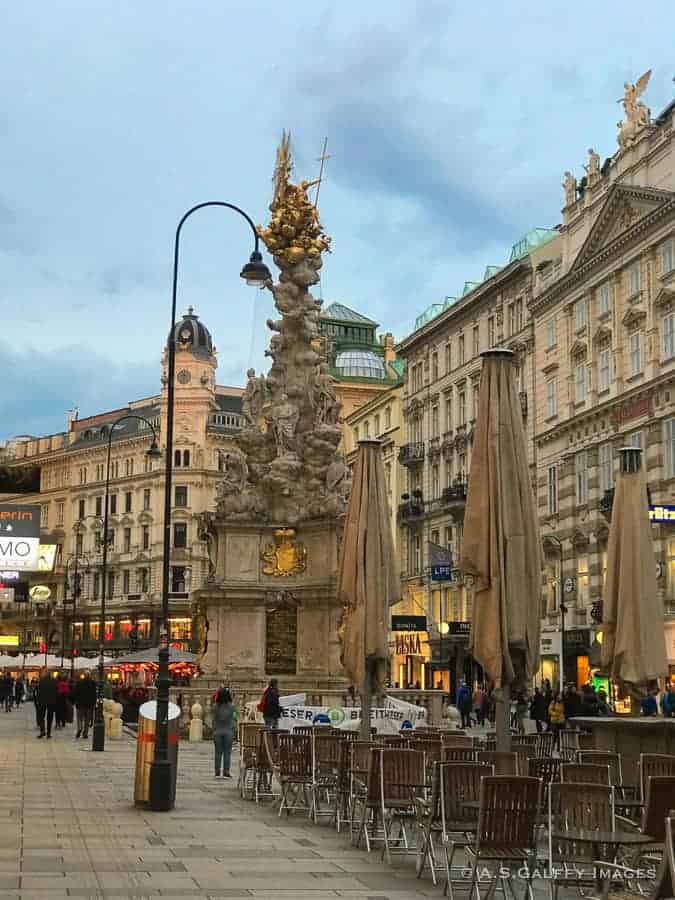 The Plague Column on Graben, in Vienna