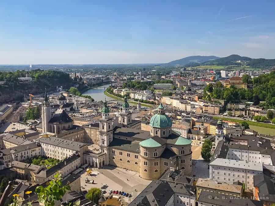 View of Salzburg old town