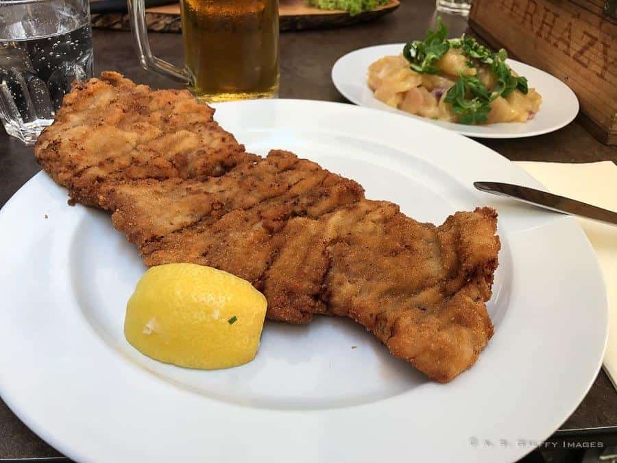 wiener schnitzel on a plate