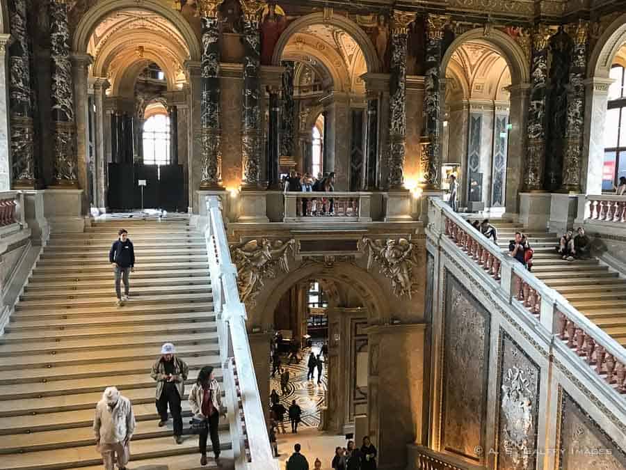 Grand Staircase at the Museum of Fine Art in Vienna