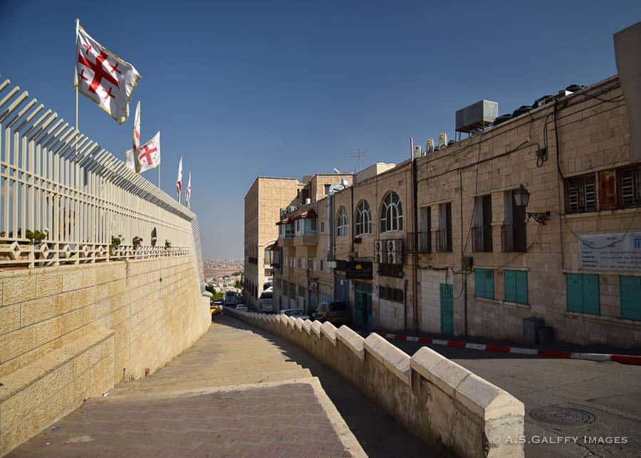 Jerusalem street on a weekend