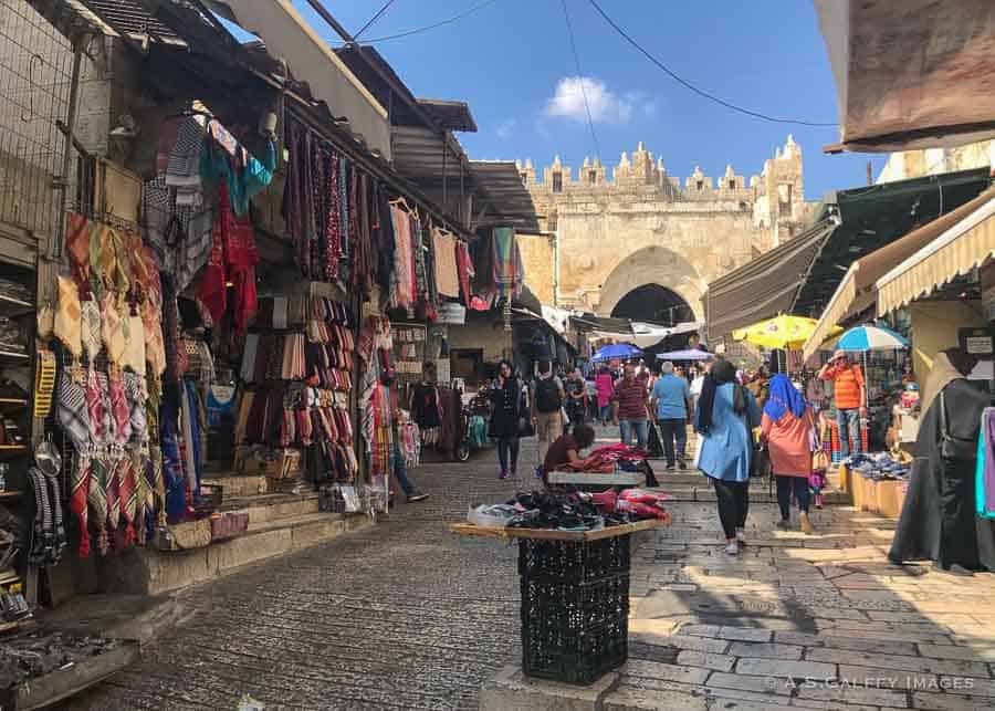 The Muslim quarter in Jerusalem