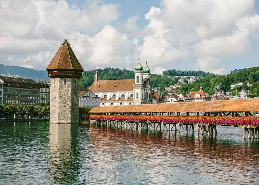 One day in Lucerne itinerary - crossing the Chapel Bridge