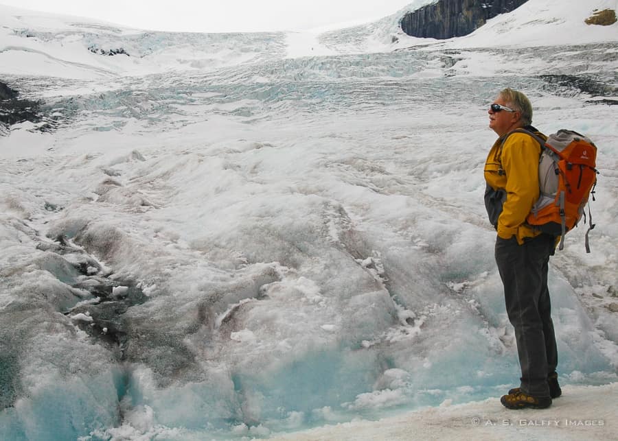 Standing on Columbia Icefield