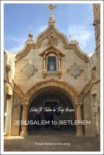 Jerusalem to Bethlehem pin