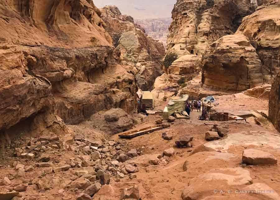 Visiting Petra on foot
