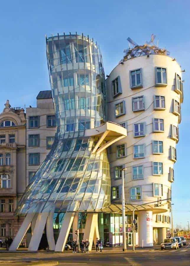 view of the Dancing House 