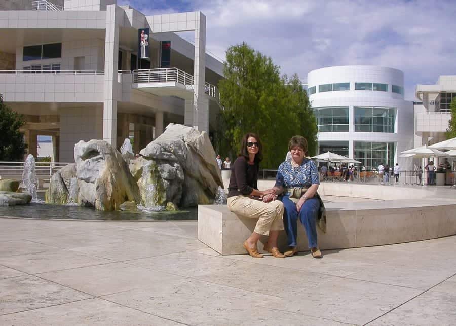 View of the Getty Center Courtyard