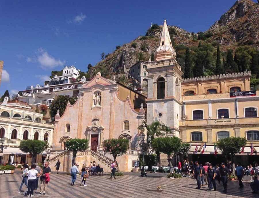 Visiting the San Giuseppe church in Taormina