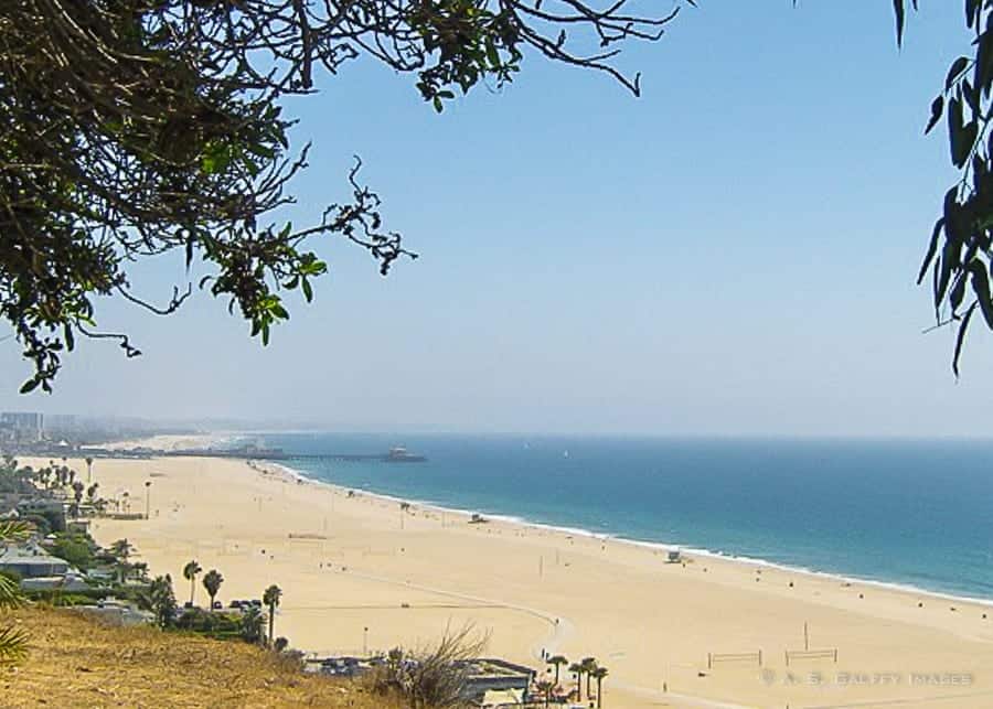 Vista al mar desde las Palisades del Pacífico