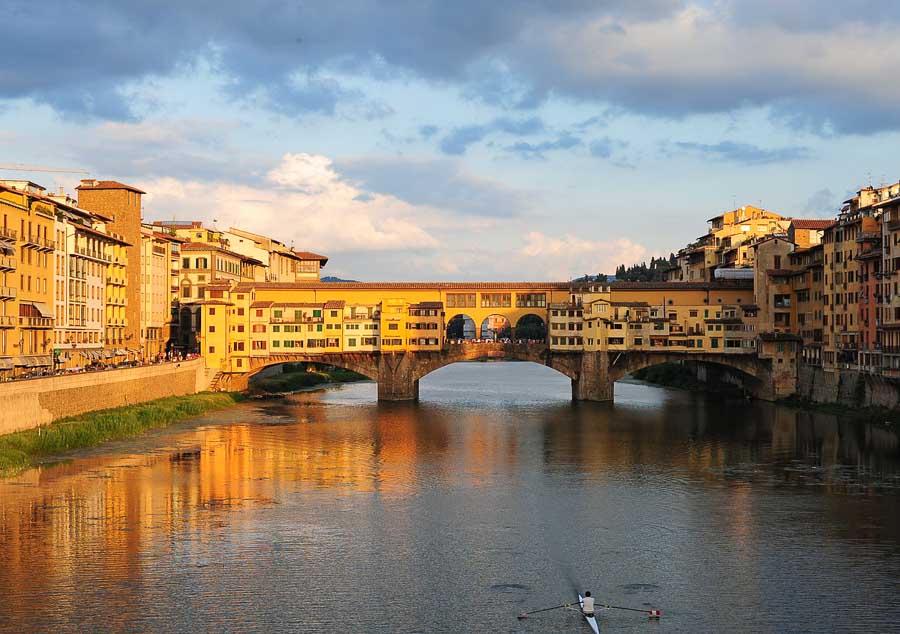 View of Ponte Vecchio in Florence